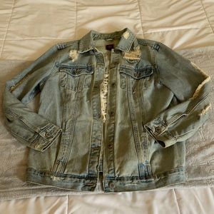 Boom Boom Jeans Distressed Jean Jacket